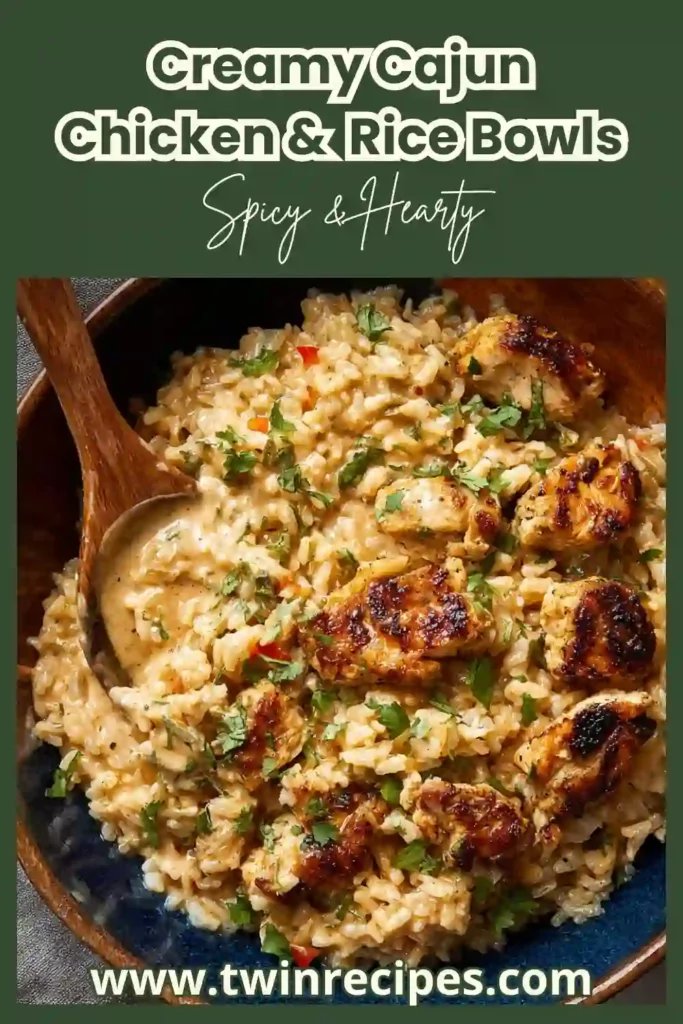 Meal-prep containers filled with creamy Cajun chicken and rice.