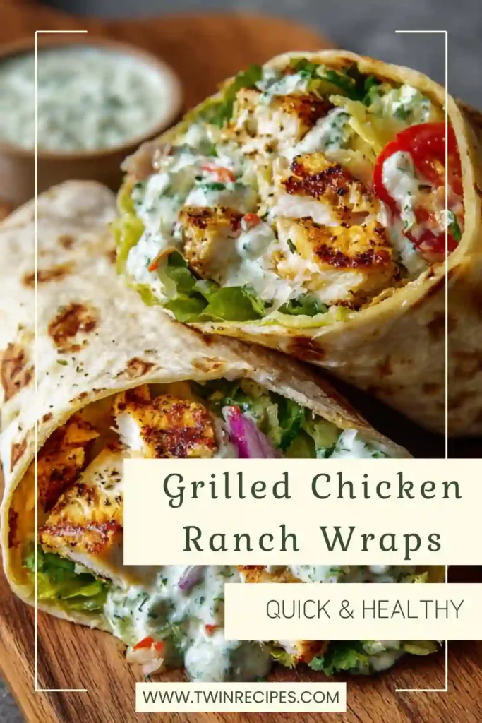 Easy grilled wraps filled with chicken and vegetables.