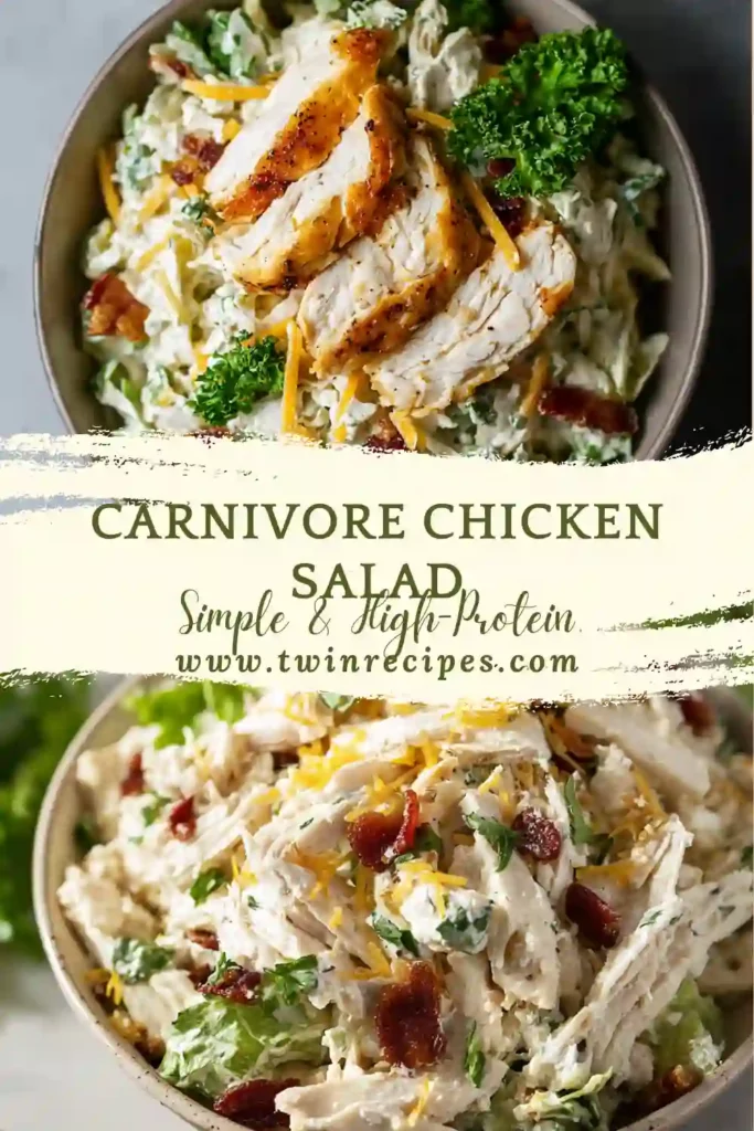 A high-protein chicken salad made with chopped turkey bacon, tender chicken, and herbs, ideal for anyone searching for simple chicken salad recipes.