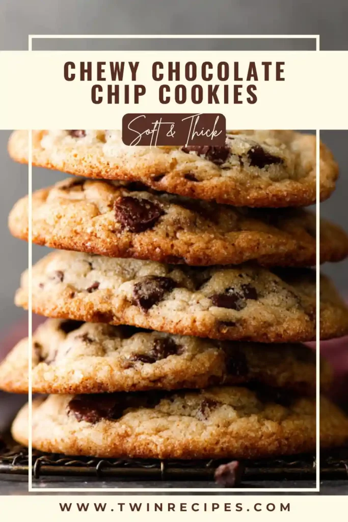 Homemade chocolate chip cookies cooling on rack