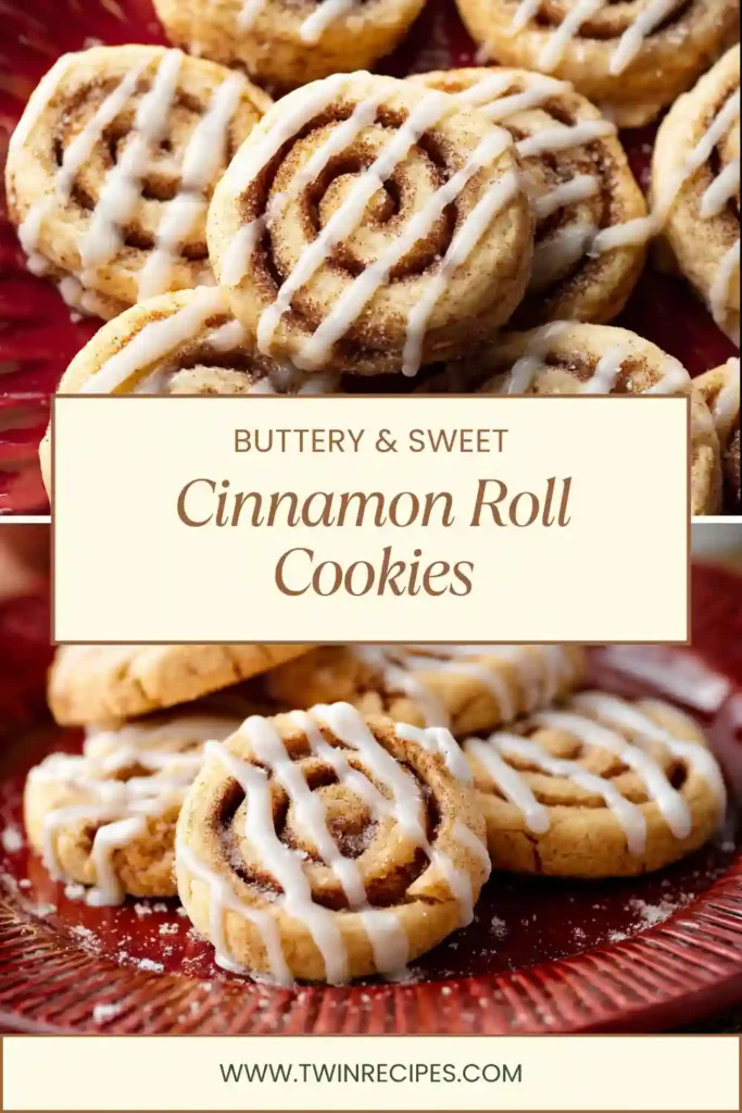 Soft cinnamon sugar swirl cookies on baking tray