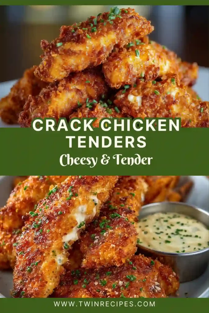 Golden ranch chicken tenders on a baking tray with dipping sauce.