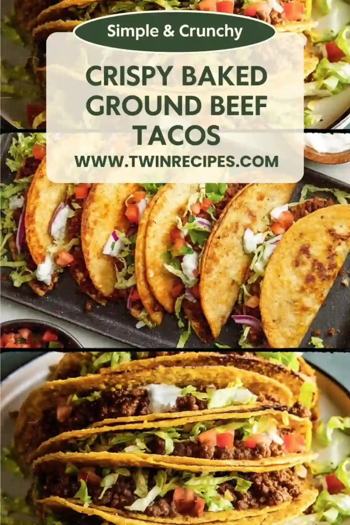 Crispy tacos filled with seasoned beef and melted cheese