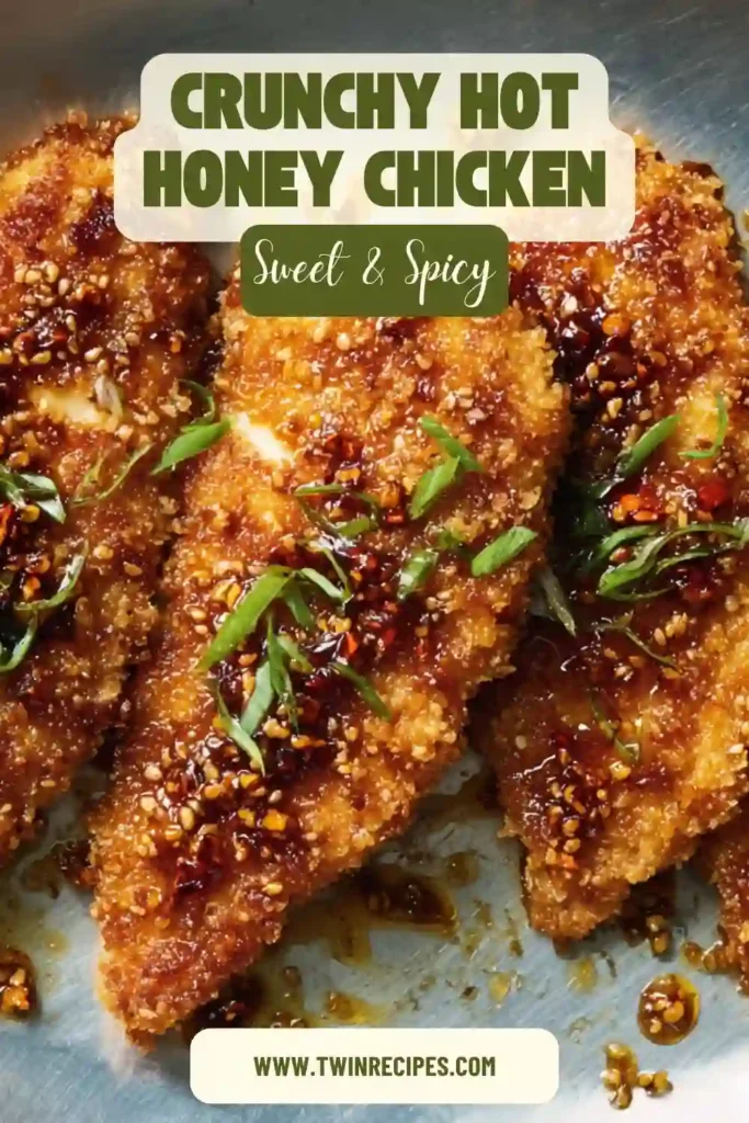 Spicy honey glazed chicken served with rice