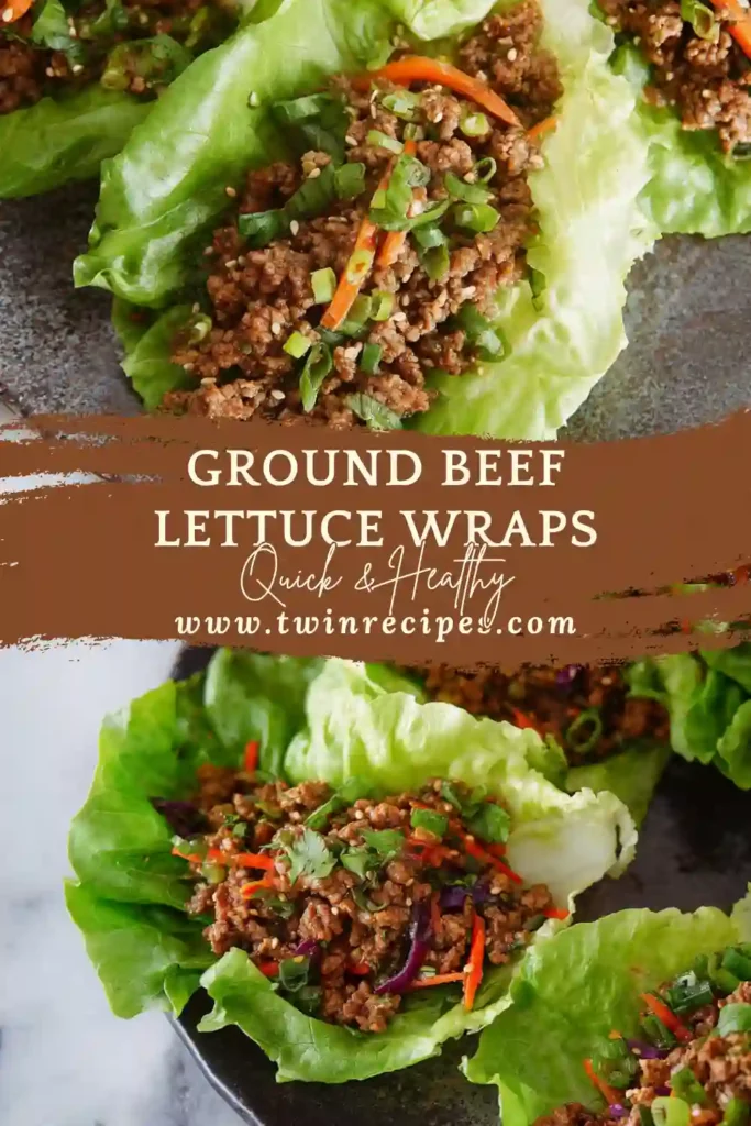 Low-carb lettuce wraps with soy garlic sauce