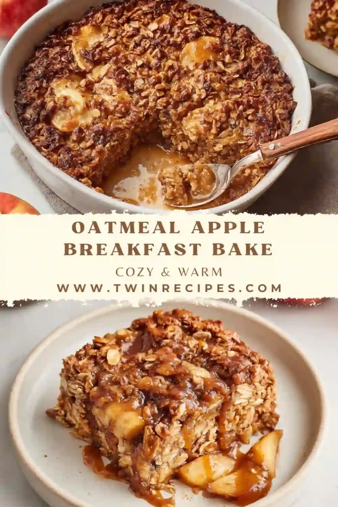 Healthy oatmeal apple breakfast bake