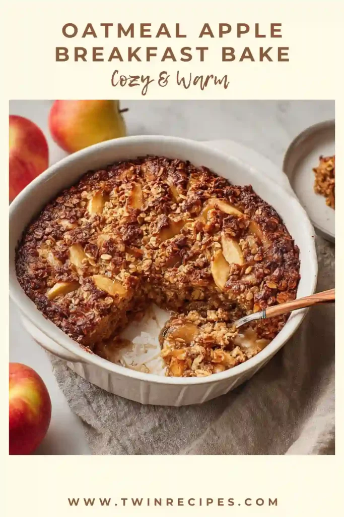 Oatmeal bake served warm with yogurt