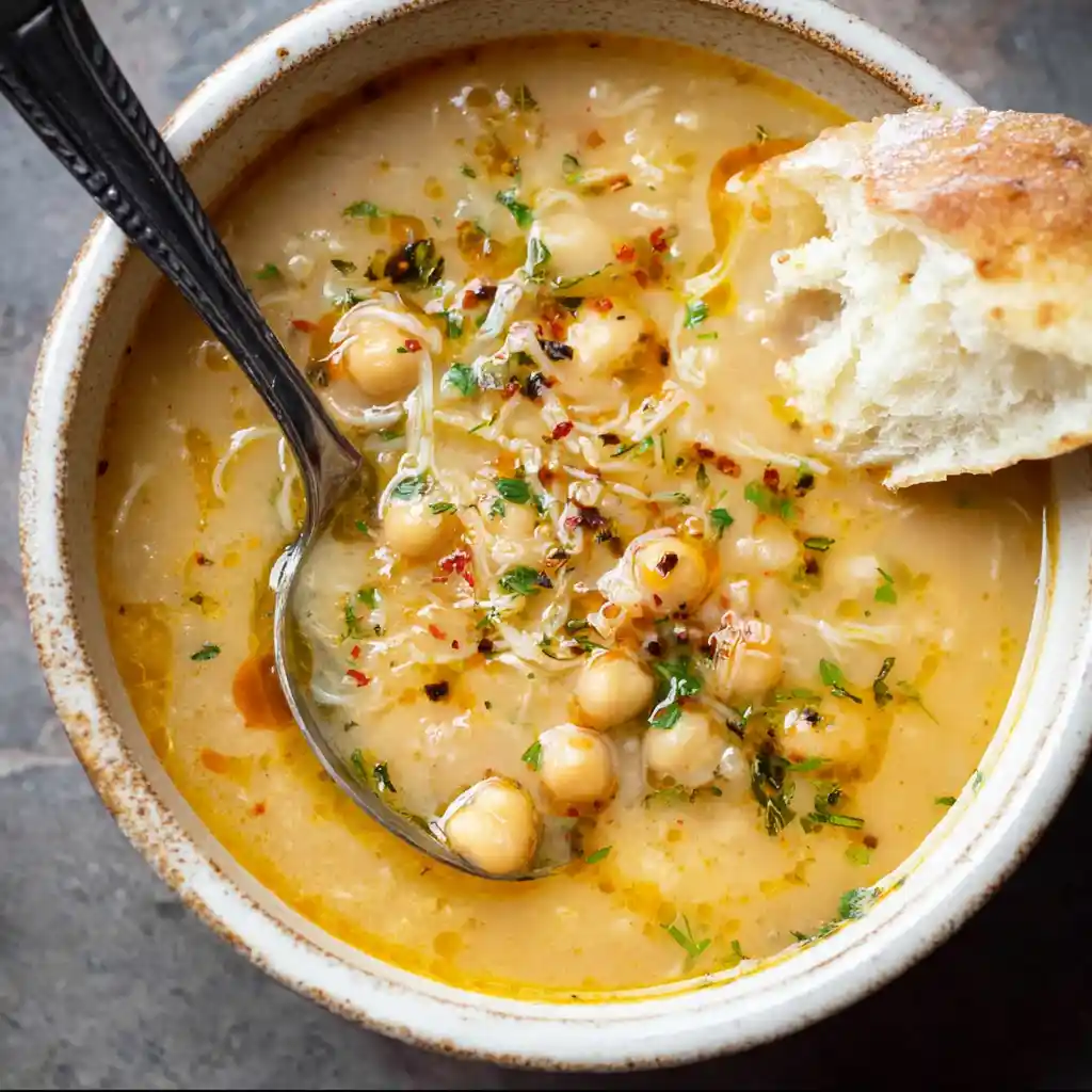 Vegan Garlic Chickpea Soup Creamy Plant-Based Garlic Chickpea Soup
