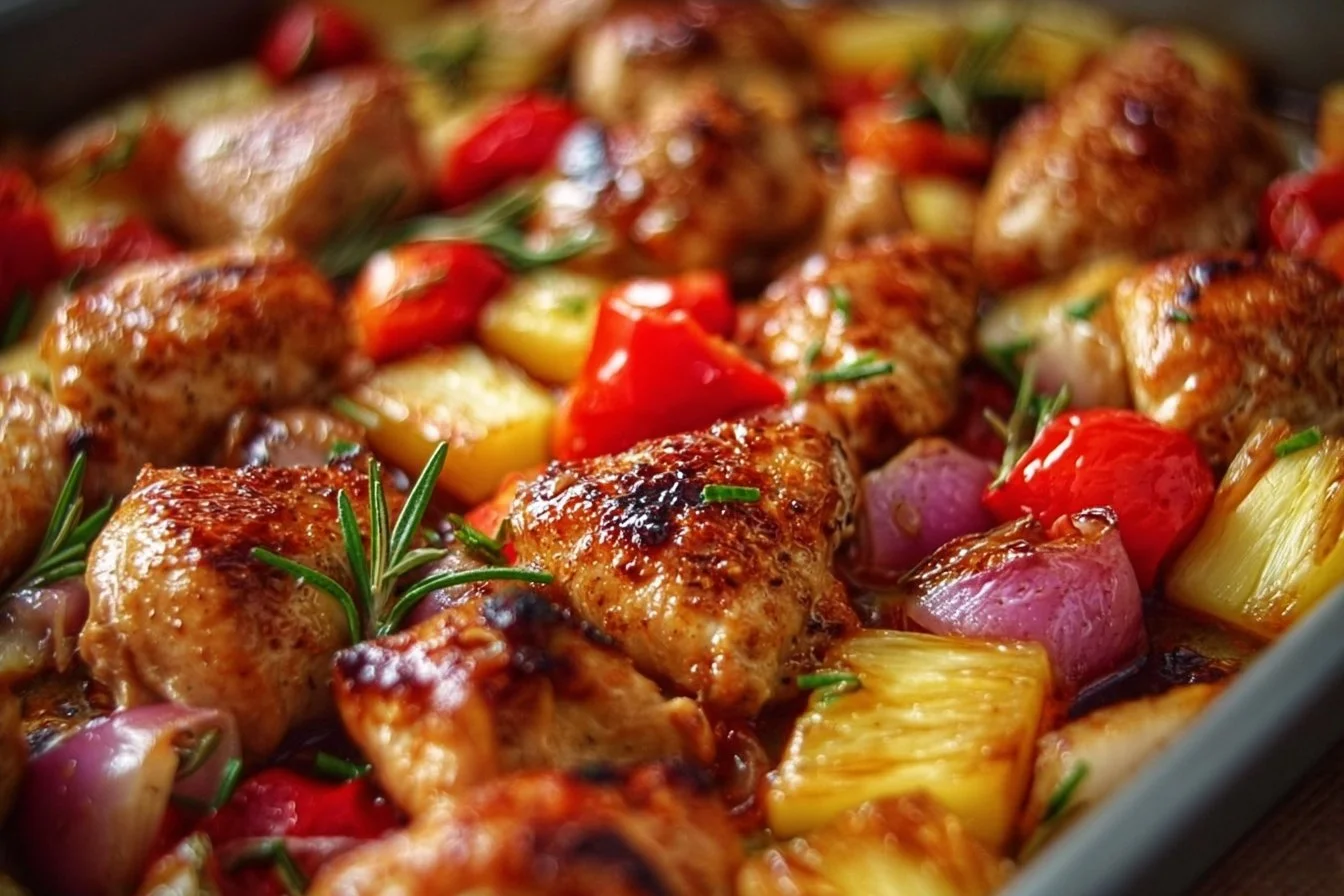 Hawaiian Chicken Sheet Pan