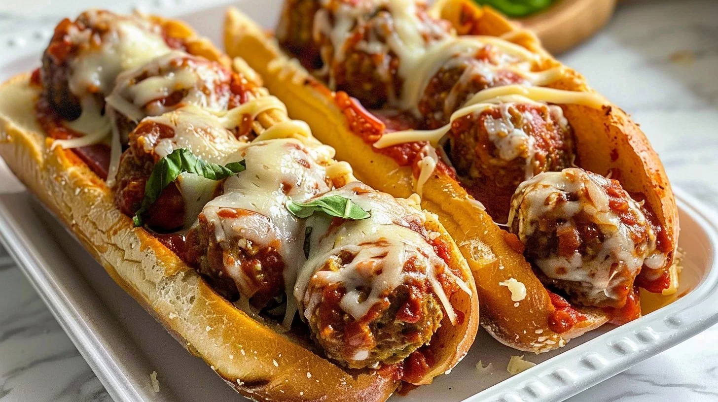 Cheesy Meatball Subs