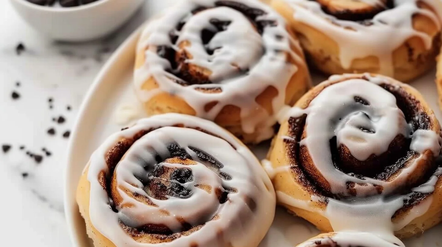 Cookies and Cream Cinnamon Rolls