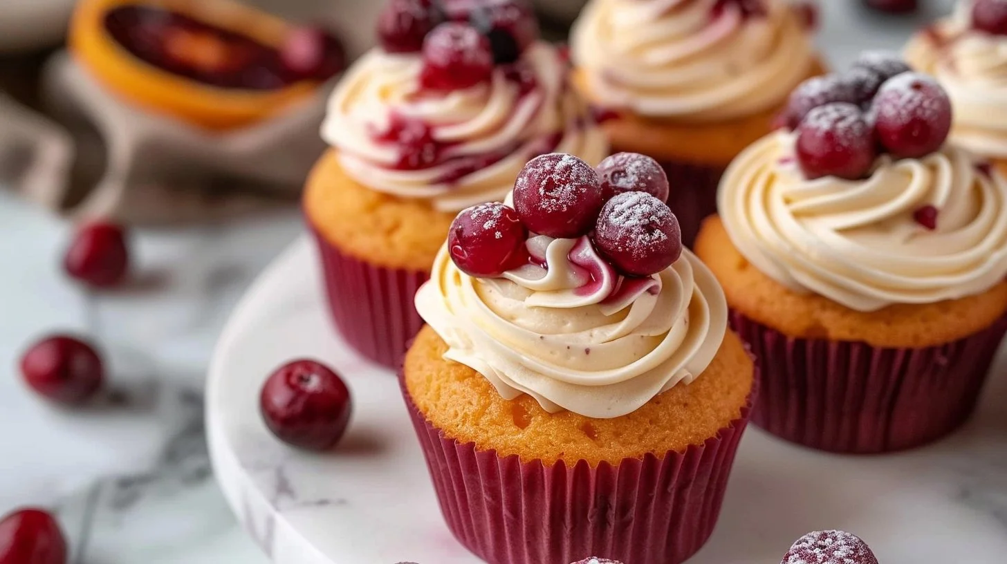 Cranberry Orange Cupcakes