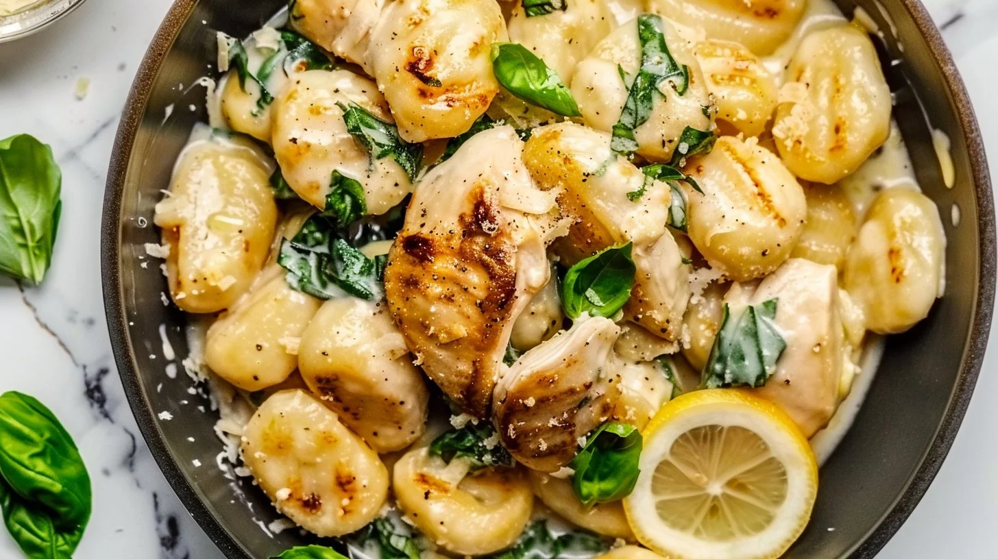 Creamy Lemon Parmesan Chicken Gnocchi