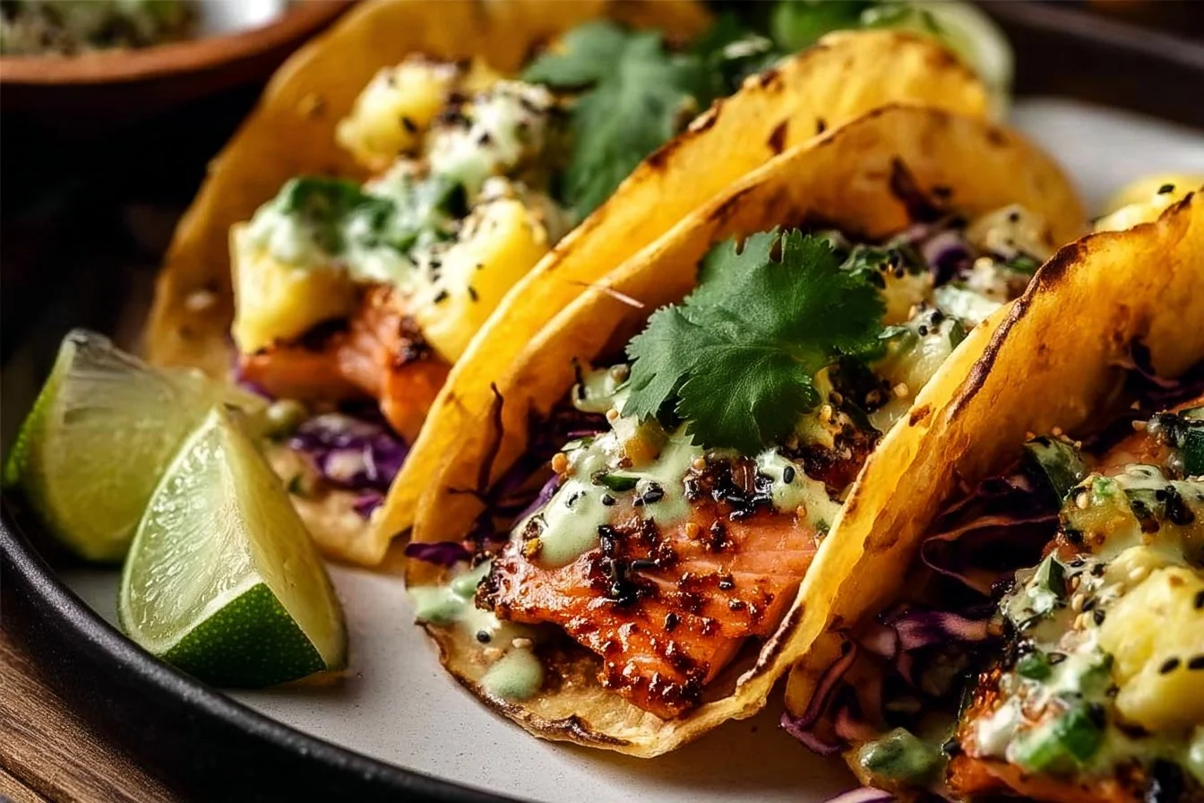 Crispy Salmon Tacos