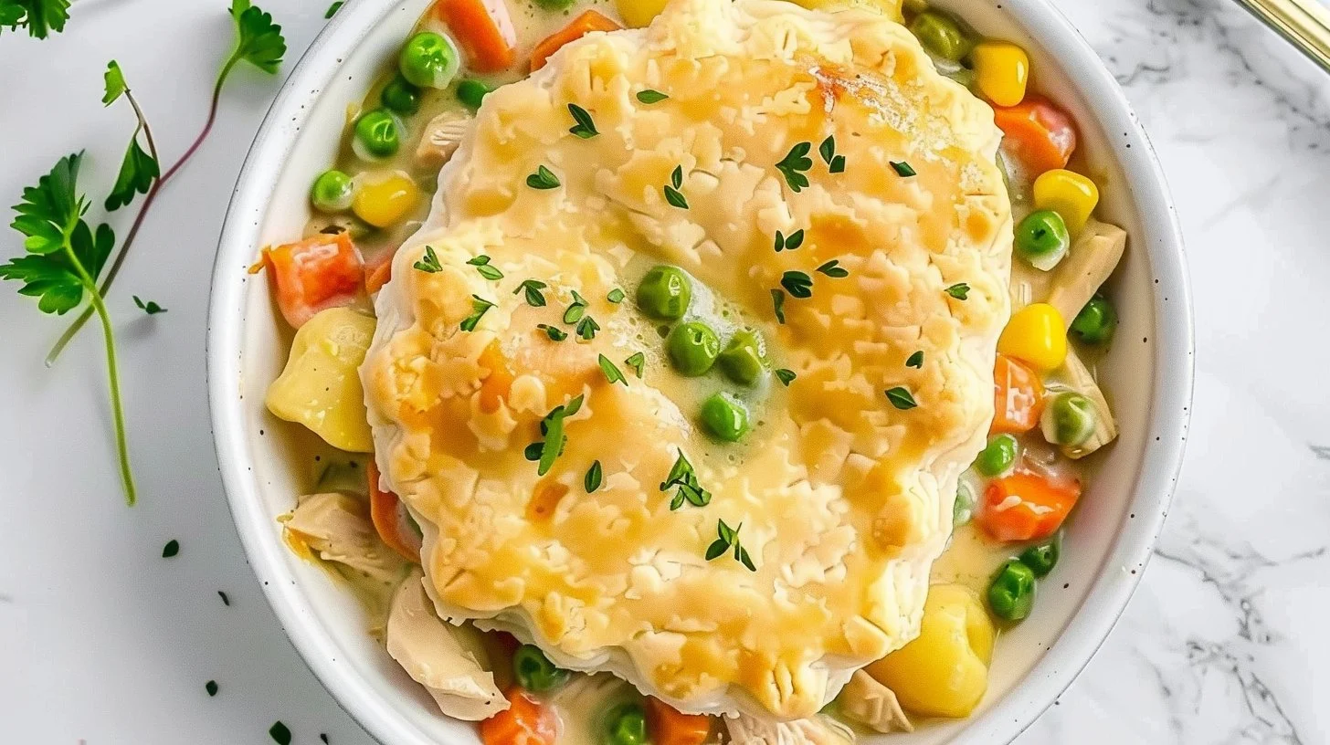 Crustless Chicken Pot Pie