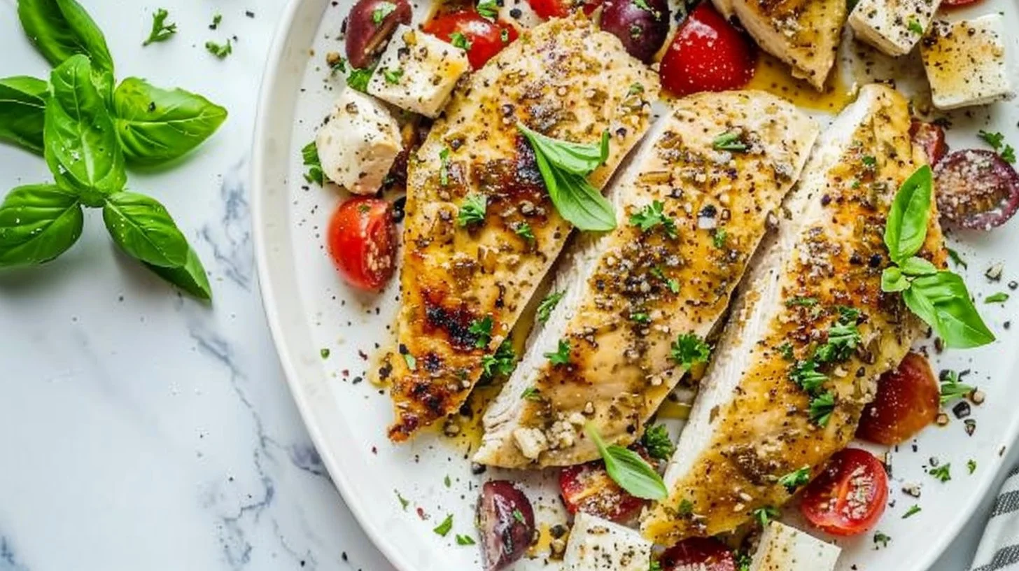 Greek Oven Baked Chicken Breast