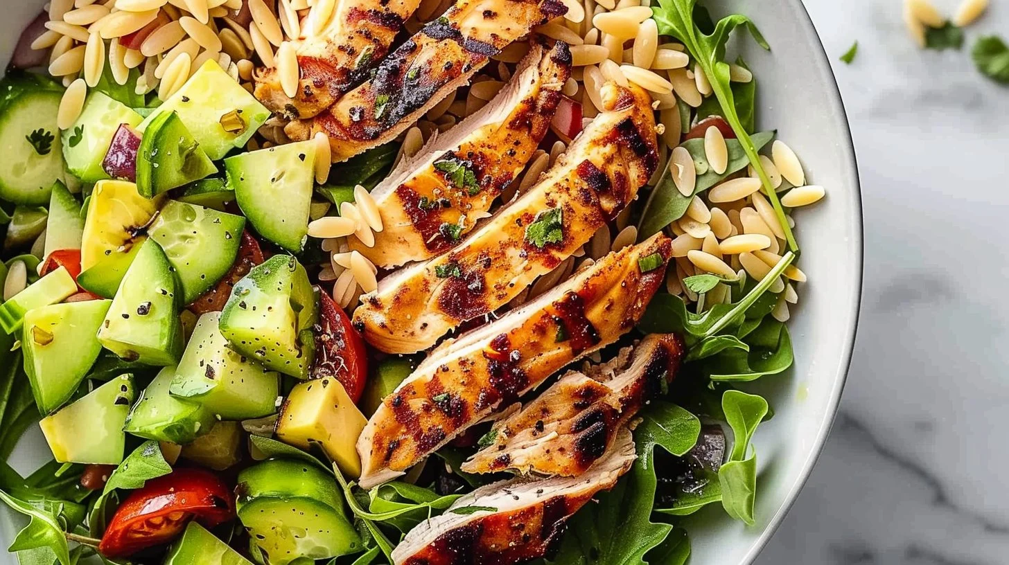 Grilled Chicken Orzo Salad – A Vibrant Summer Meal You’ll Crave