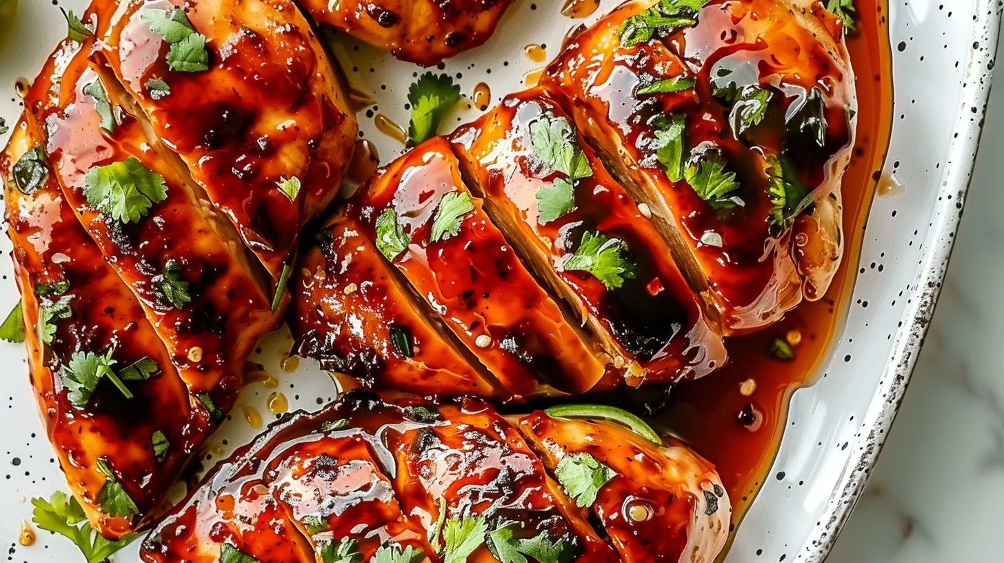 Honey Sriracha Baked Chicken Breasts