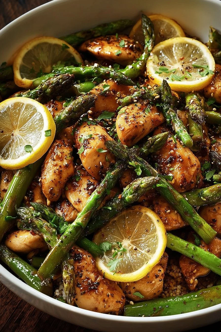 Lemon Chicken Asparagus Stir-Fry