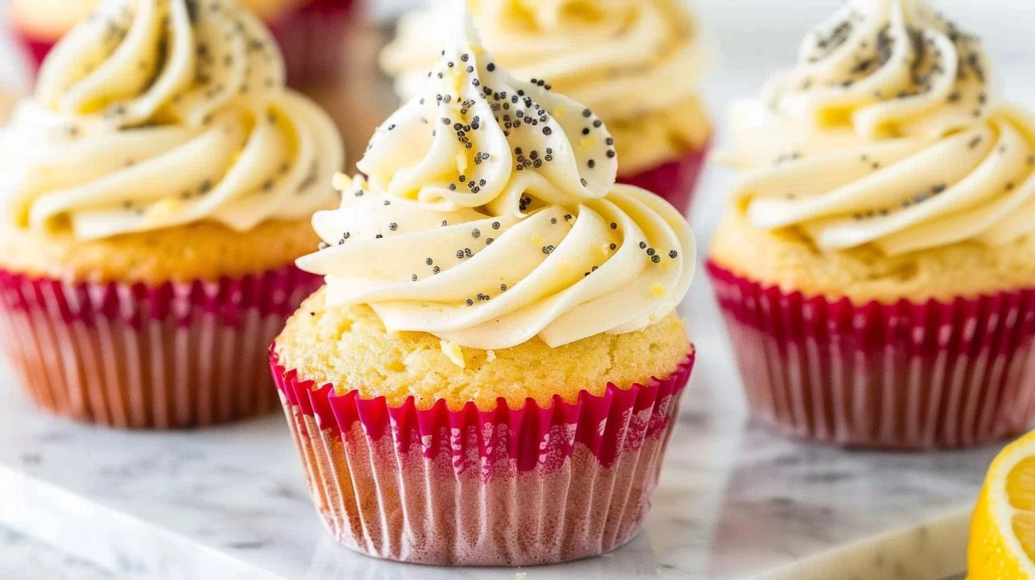 Lemon Poppy Seed Cupcakes