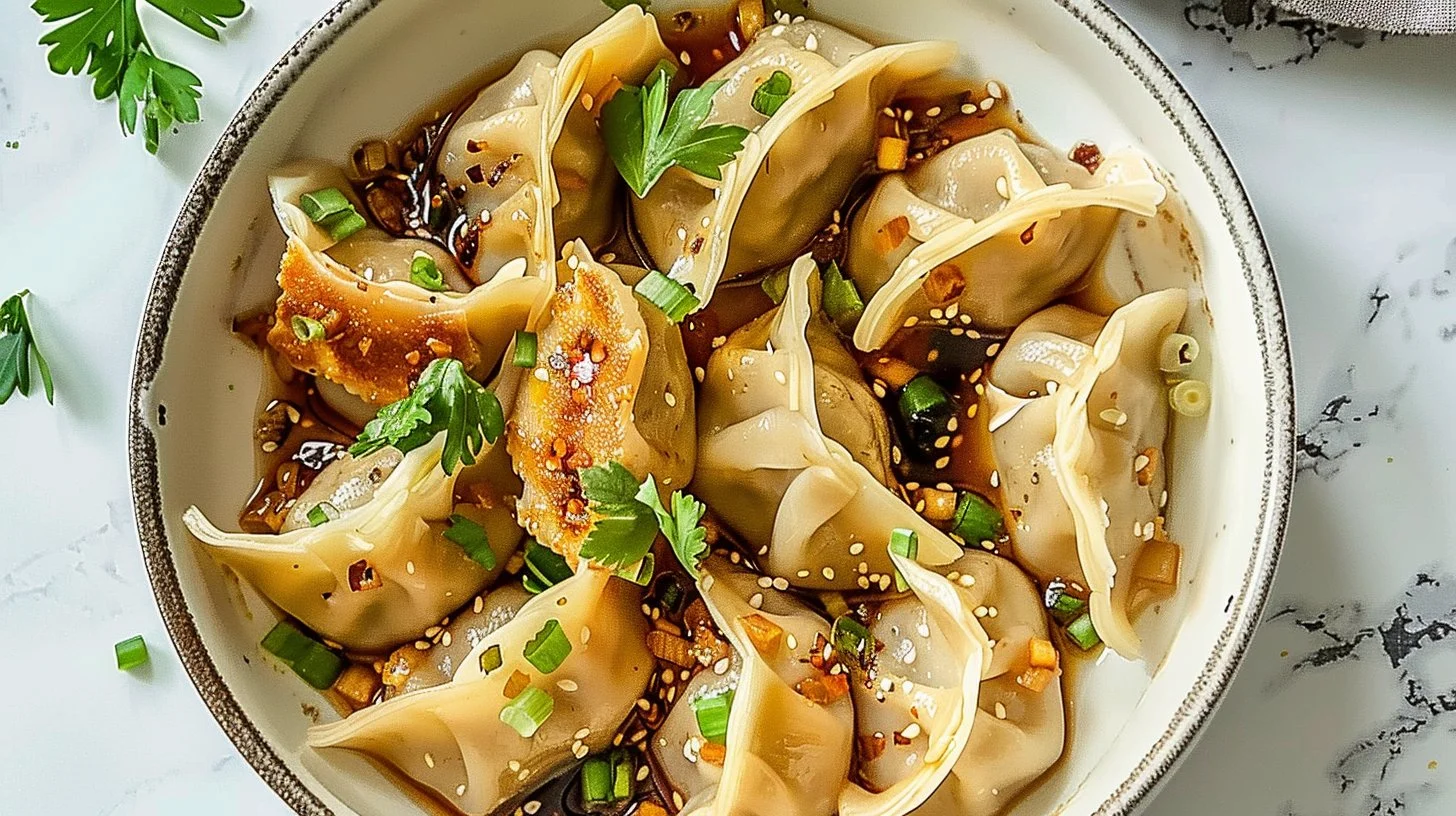 One Pan Dumpling Dinner
