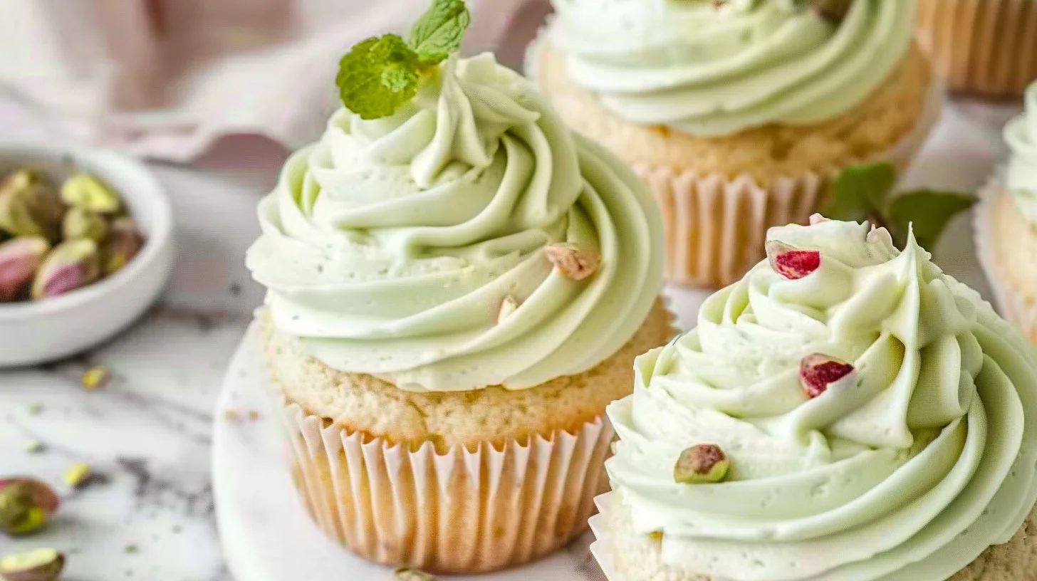 Pistachio Cupcakes