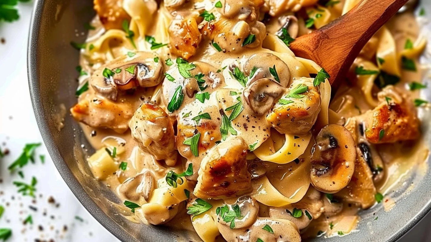 Rich Chicken Stroganoff – Alrightwithme