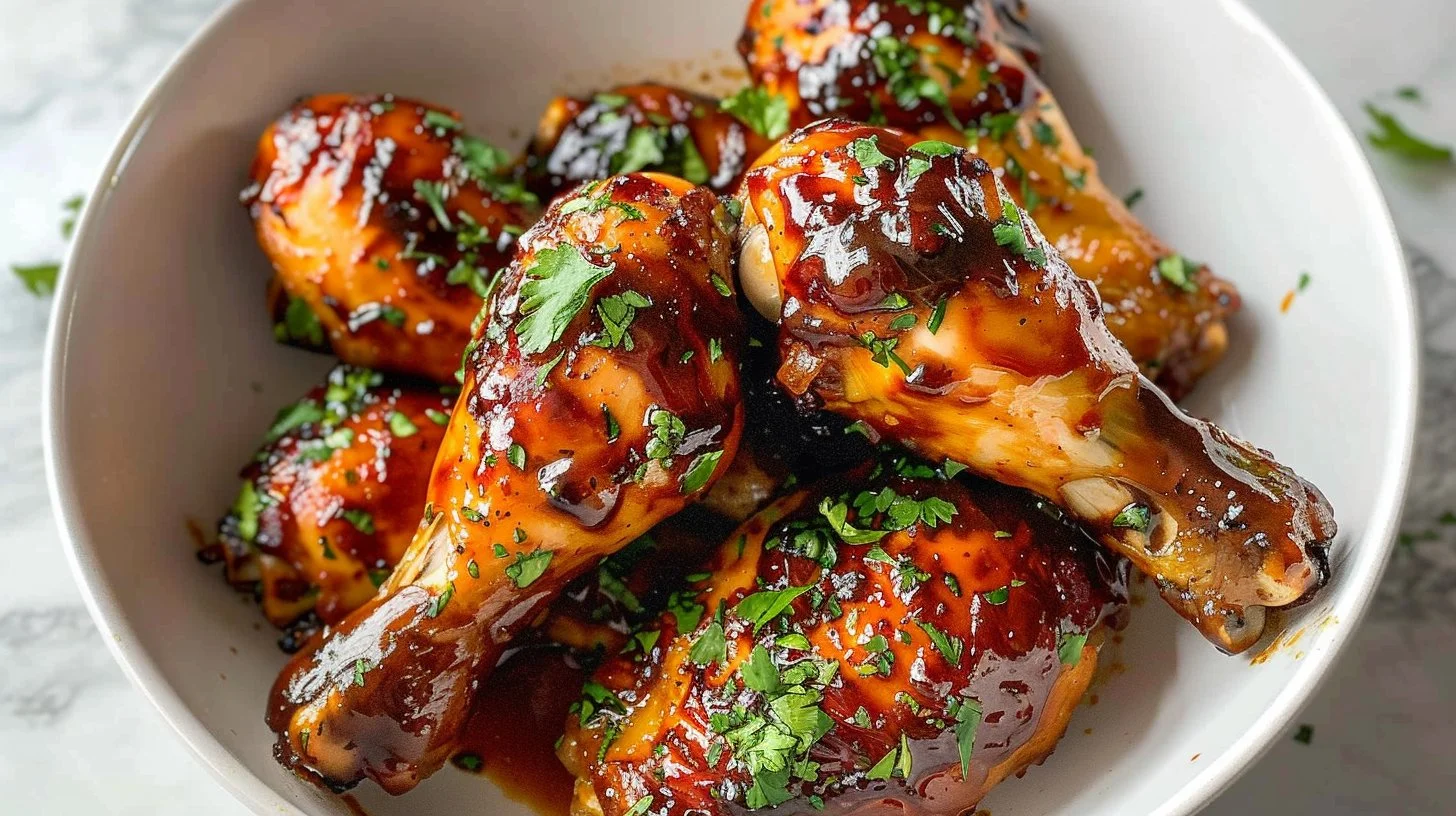 Slow Cooker Honey BBQ Chicken Drumsticks