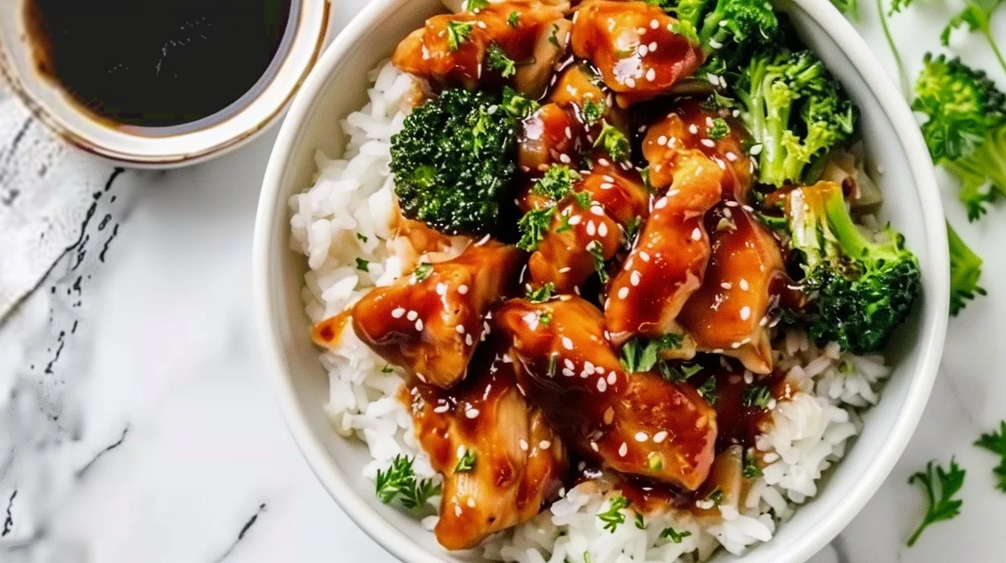Sticky Chicken Rice Bowls: A Savory Family Favorite