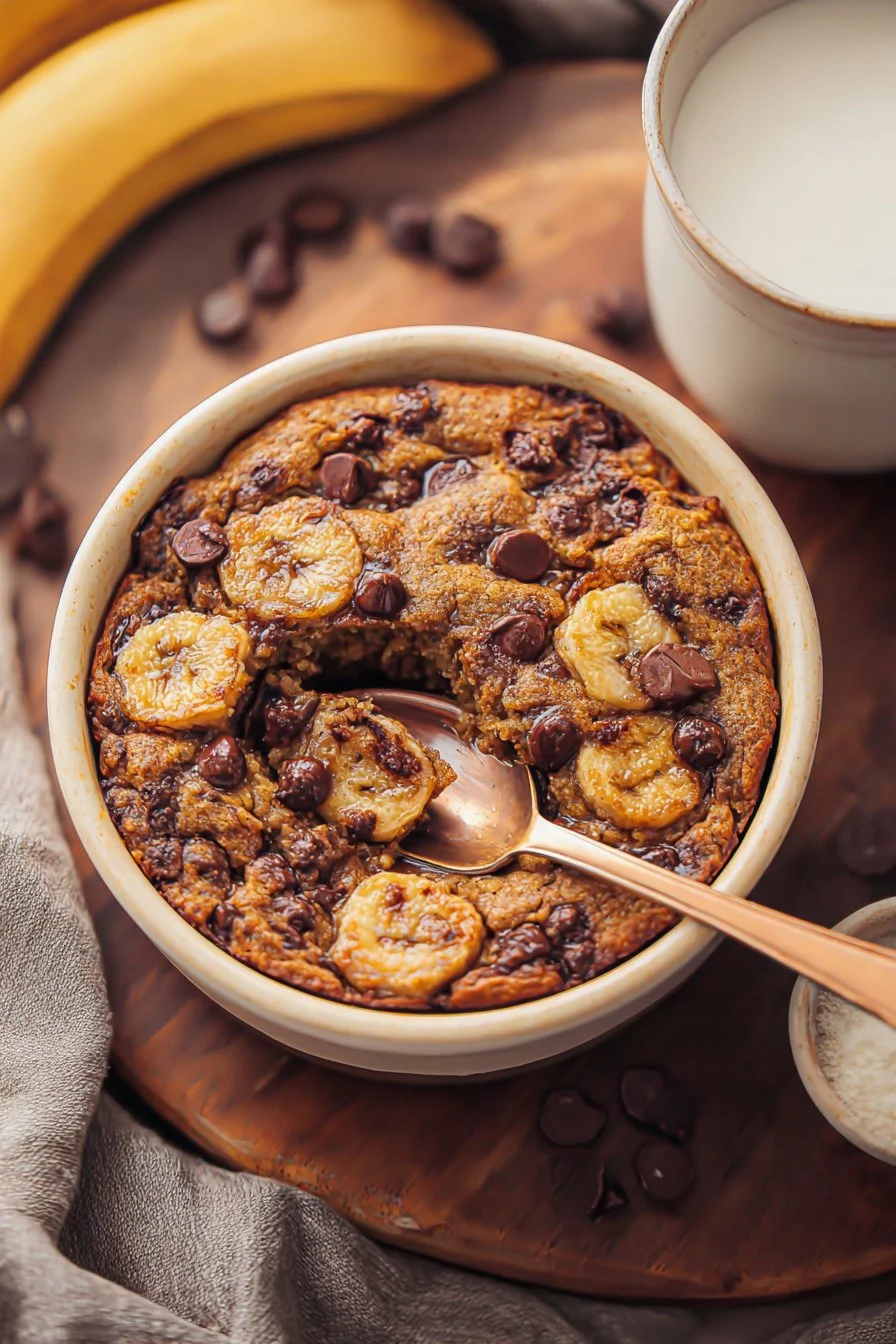Banana Chocolate Chip Baked Oats