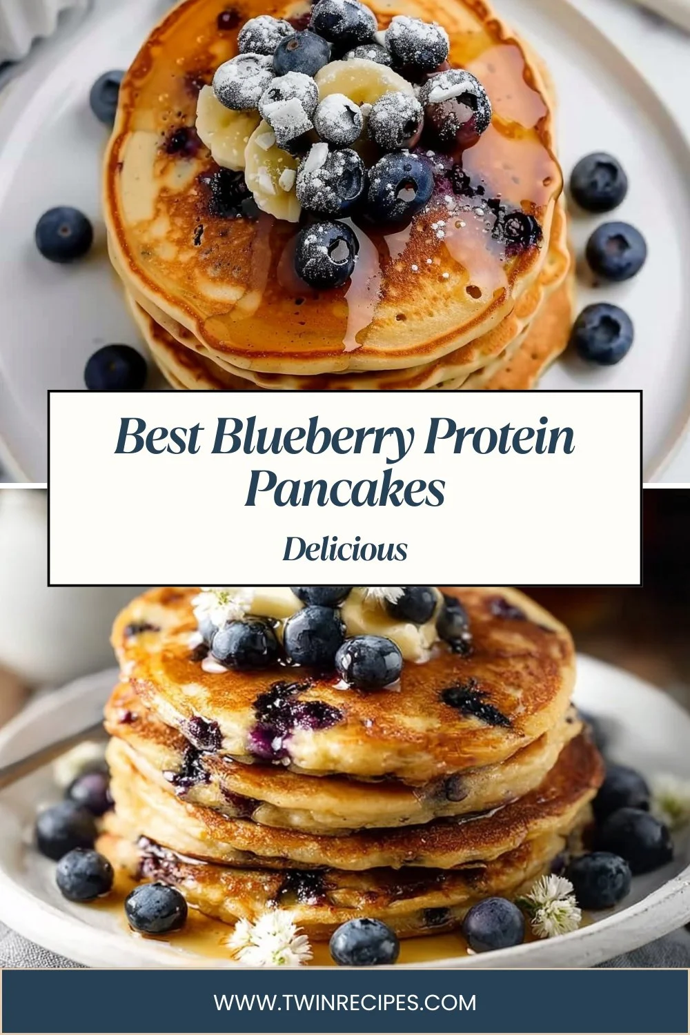 Best Blueberry Protein Pancakes