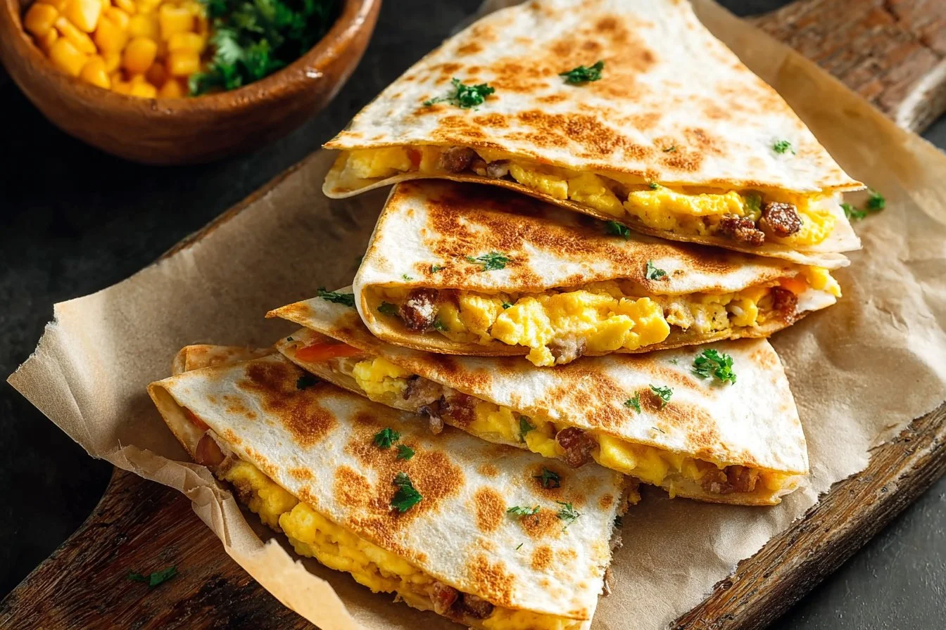 Simple Breakfast Quesadillas