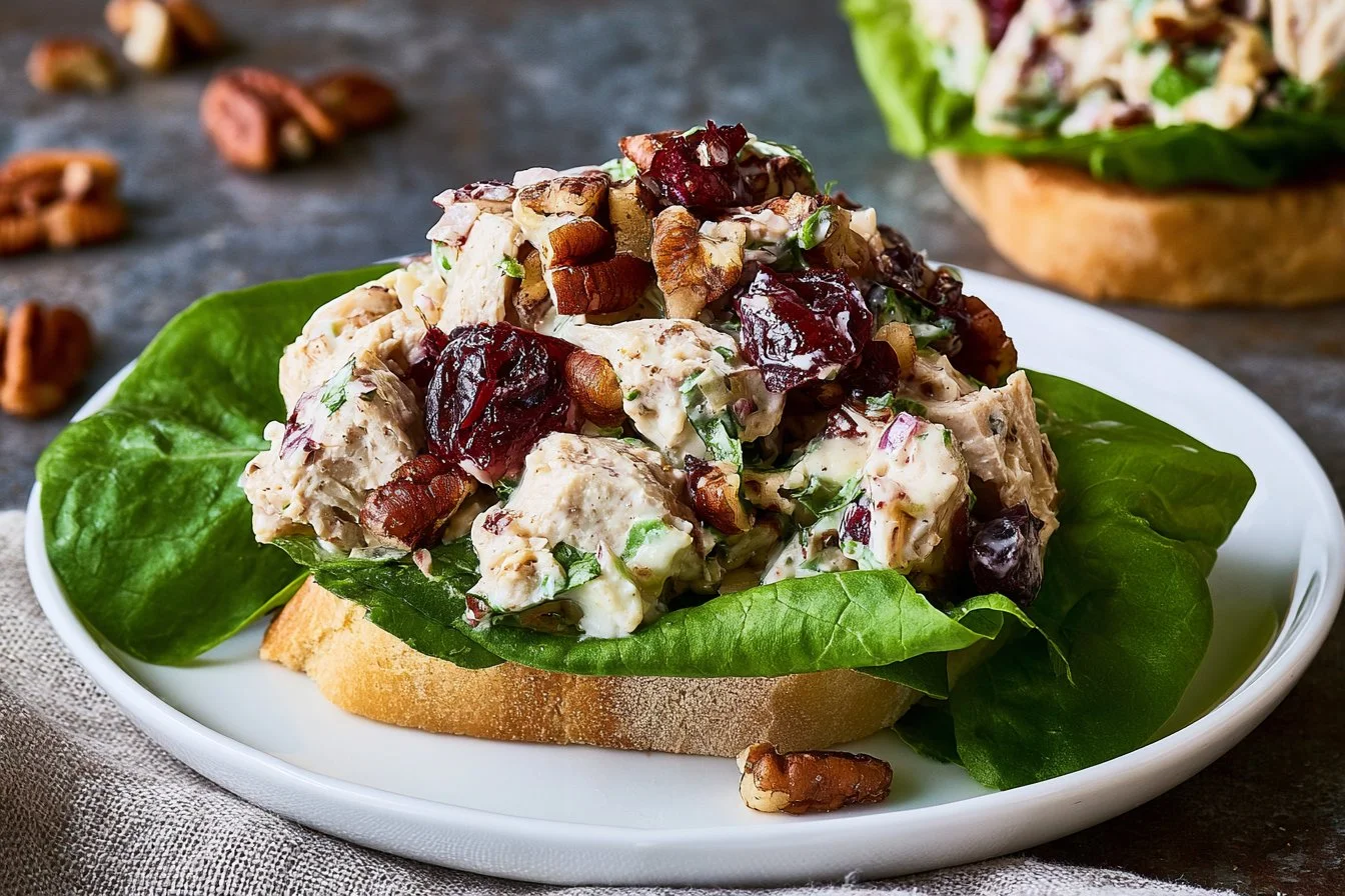 Easy Cranberry Pecan Chicken Salad