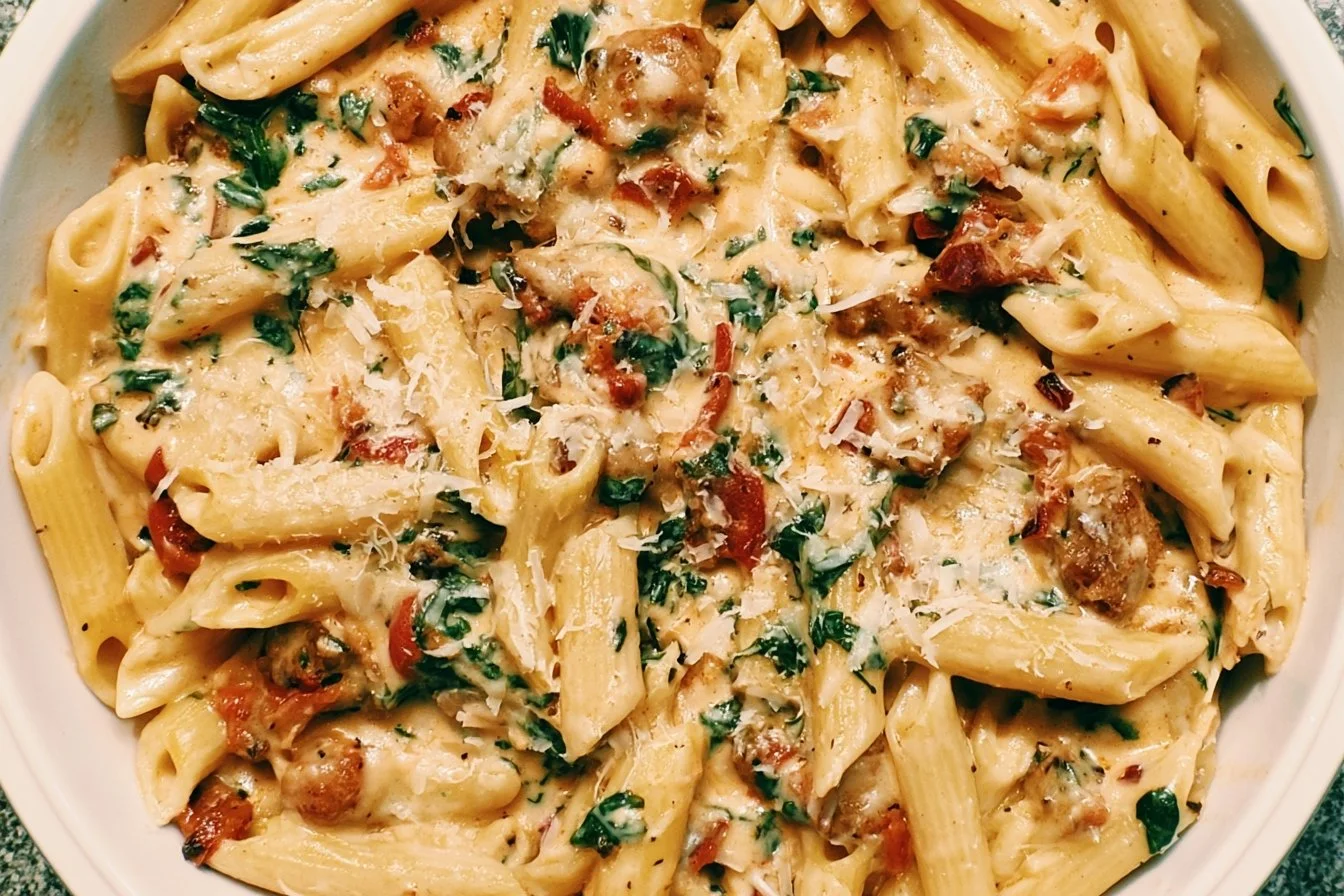 Creamy Tuscan Sausage Pasta