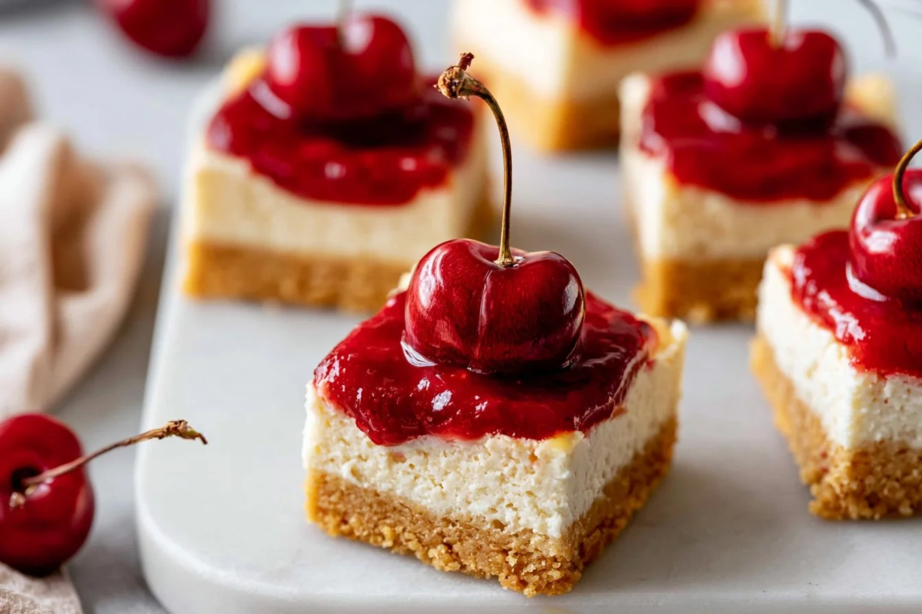 Easy Cherry Cheesecake Bars