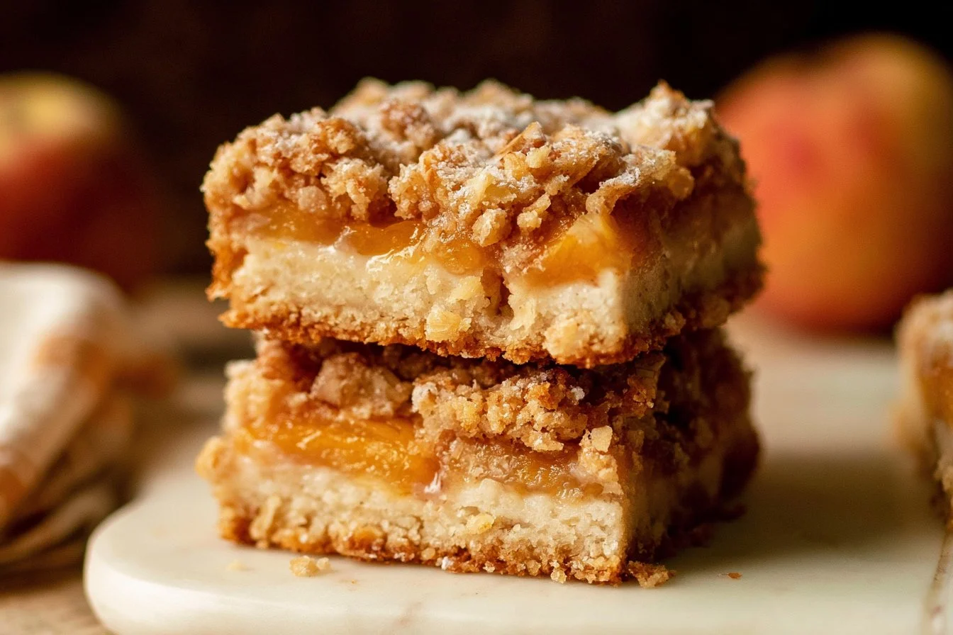 Peach Pie Crumb Bars