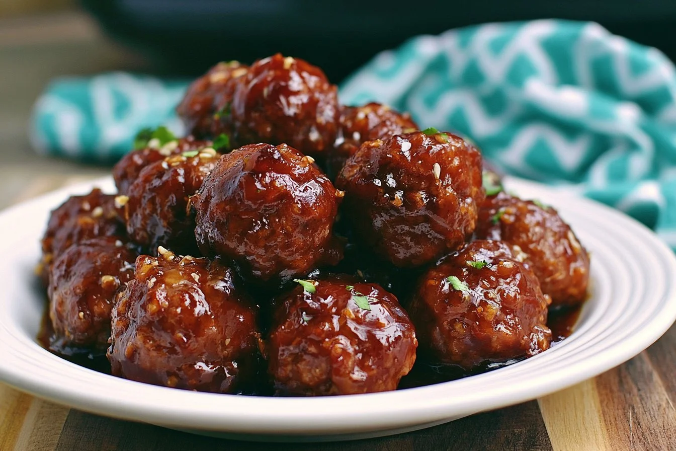 Slow Cooker Honey Garlic Meatballs