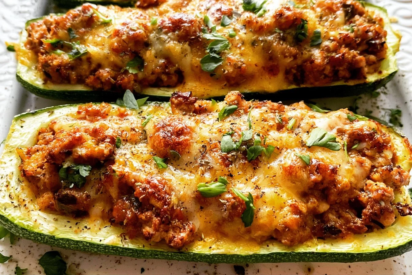 Turkey Zucchini Boats
