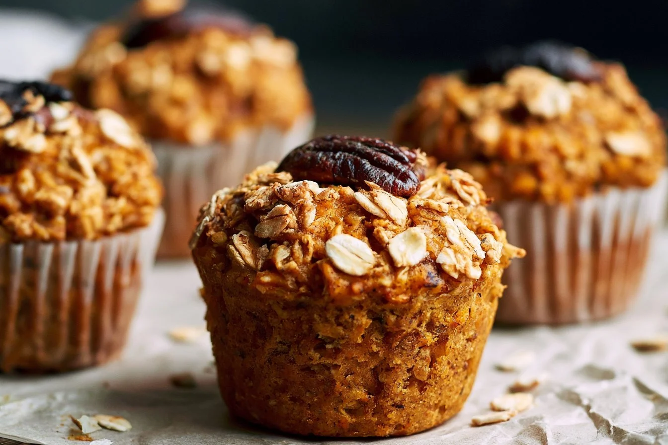 Baked Pumpkin Oatmeal Cups