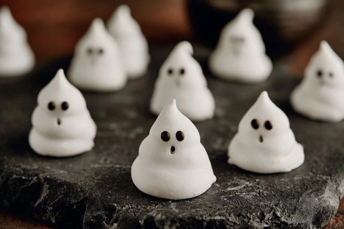 Ghost Meringue Cookies