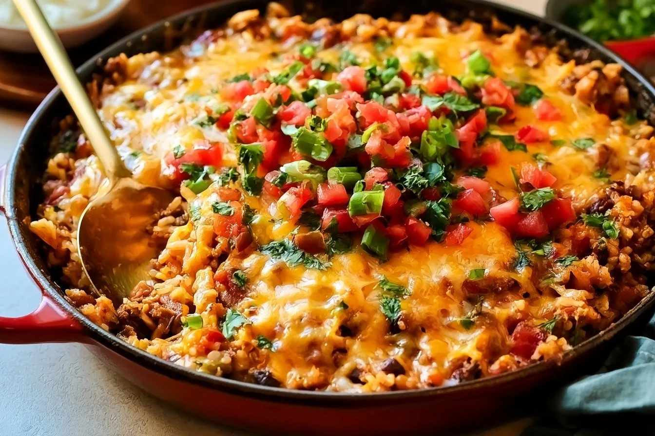 Mexican Taco Rice Skillet