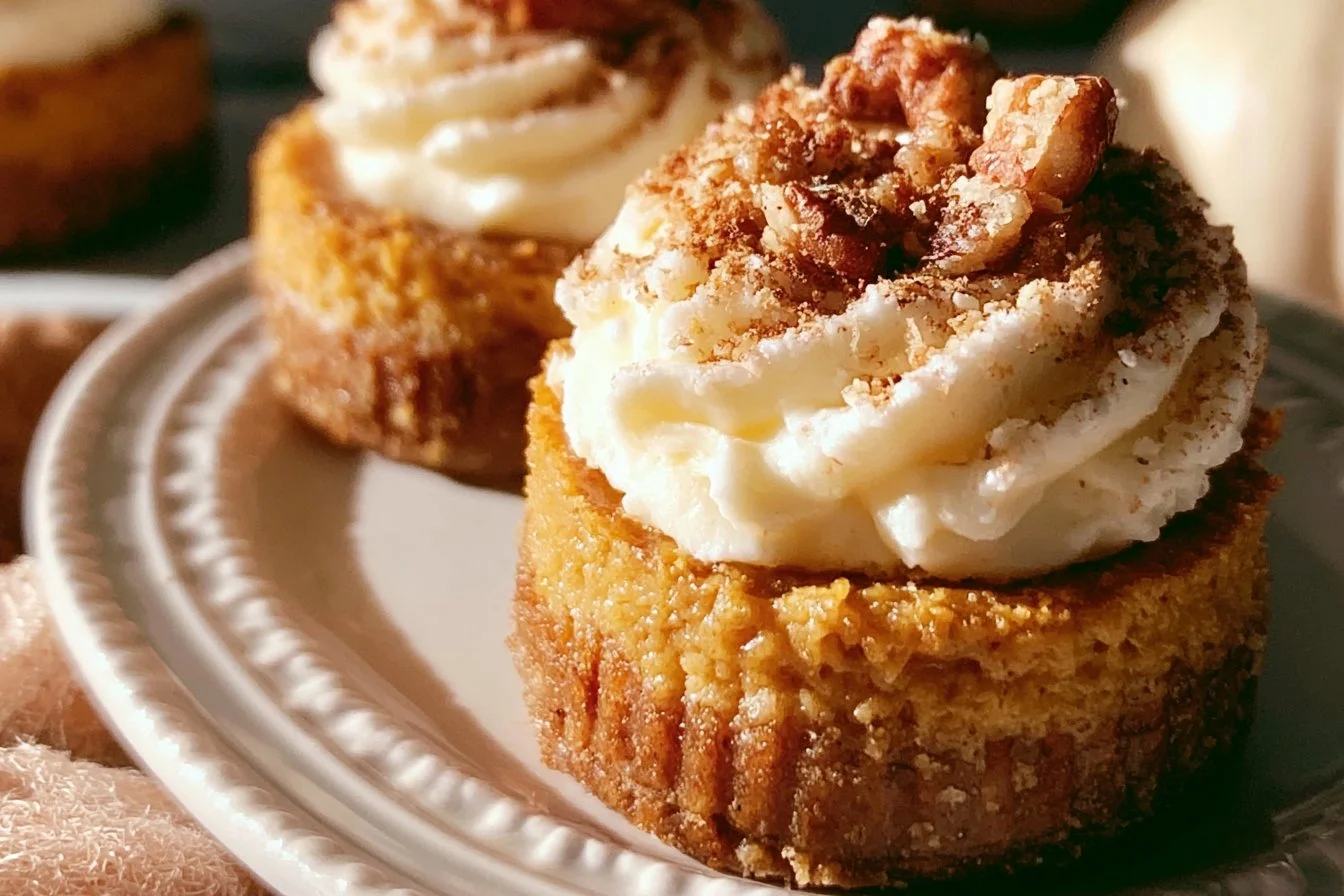 Mini Pumpkin Cheesecakes